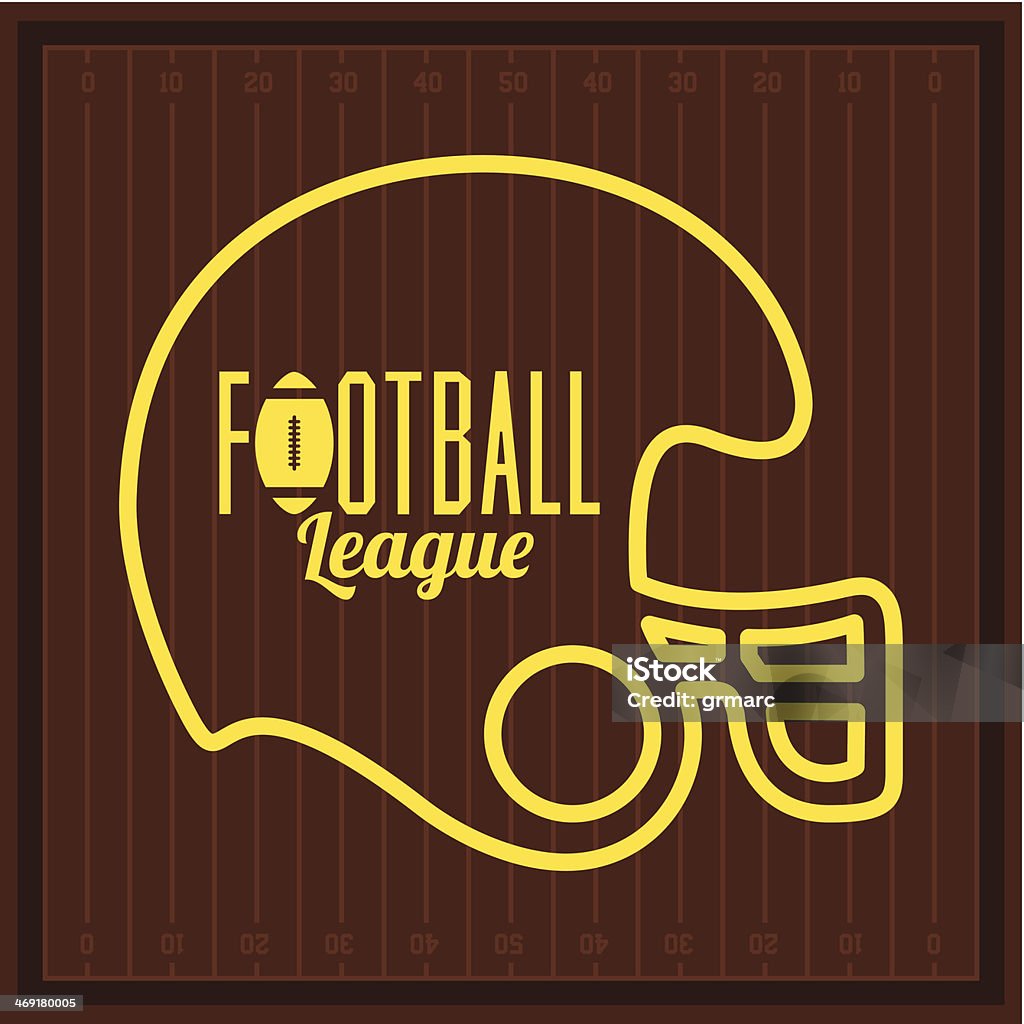 Joueur de Football américain - clipart vectoriel de Activité de loisirs libre de droits