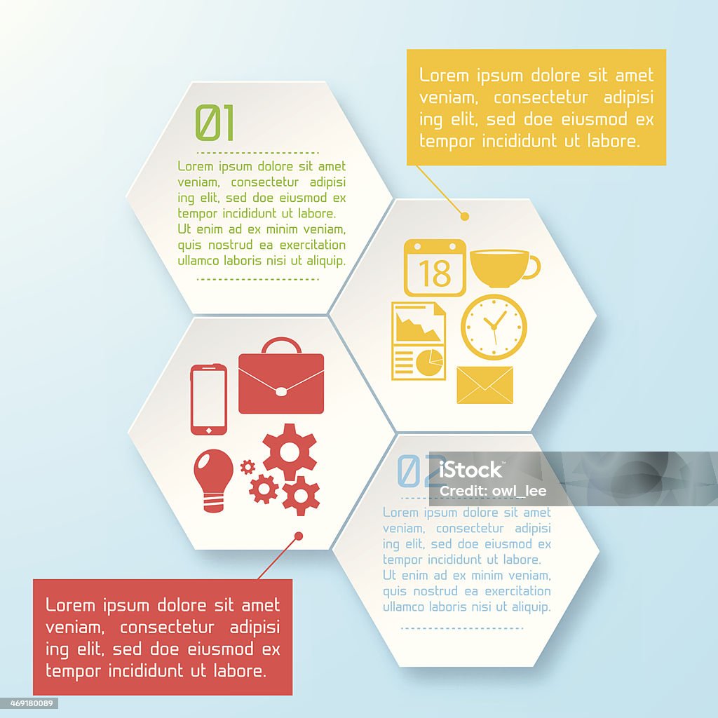 Infographic Background Pattern Flat Business Infographic Background Stock Illustration - Download ...