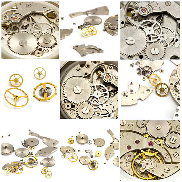 istock Collage. Watch and clock mechanism 469180135