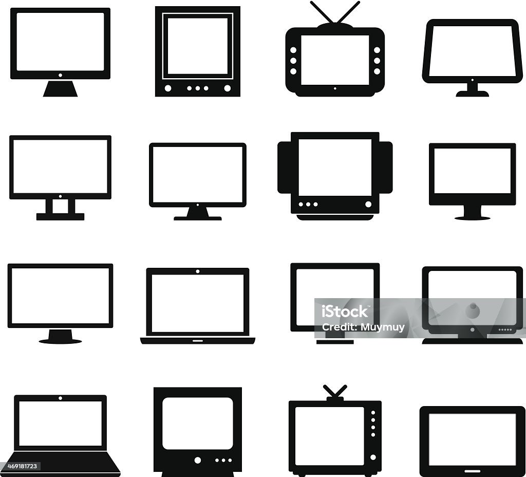 Monitor Vector Diagram Monitor Vector Stock Illustration - Download Image Now - Collection ...
