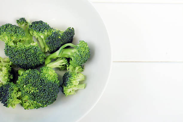 istock Broccoli in a White Bowl on a White Background 469186186