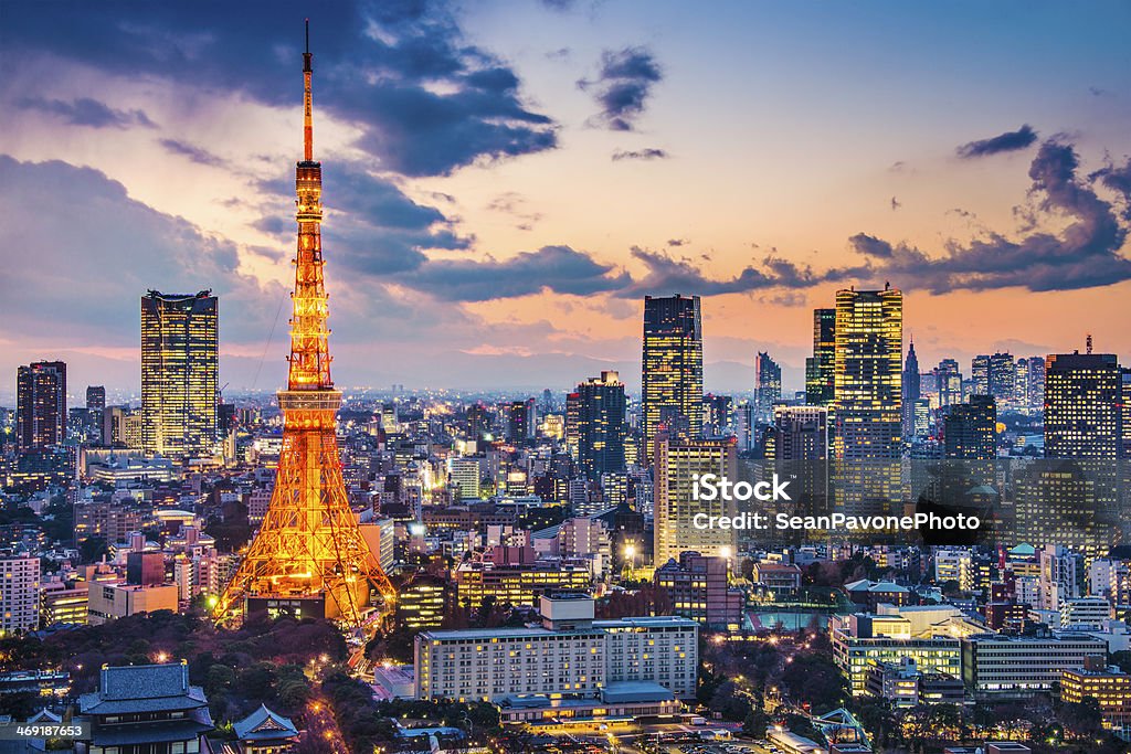 Tokyo Cityscape Tokyo, Japan at Tokyo Tower. Tokyo - Japan Stock Photo
