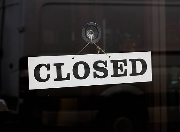istock Closed Sign on a Door 469188701