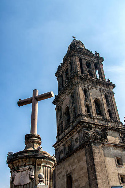 Detail of The Metropolitan Cathedral (Cathedral Metropolitana) in Mexico City