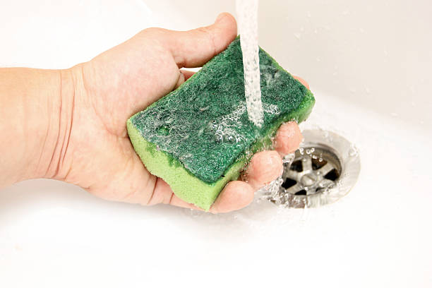 istock The process of soaking the sponge 469191948