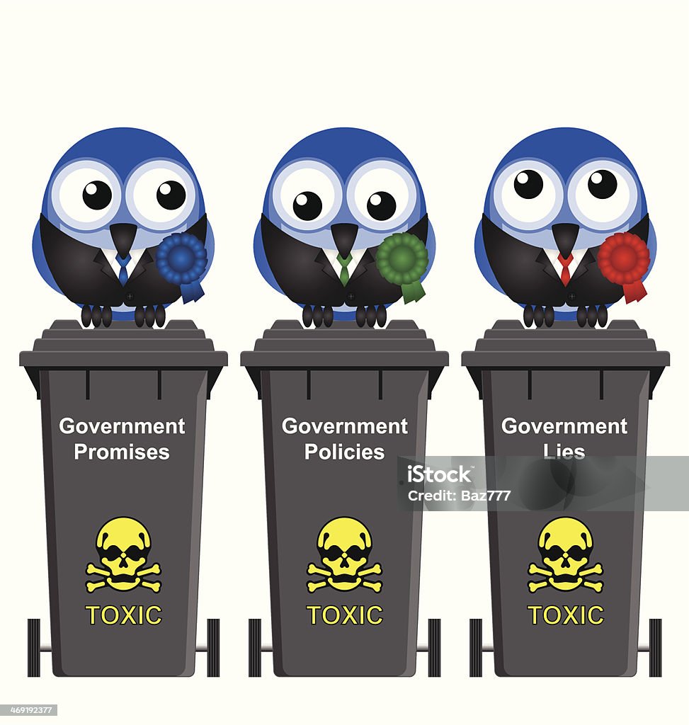 Rząd pojemniki na odpady - Grafika wektorowa royalty-free (Autorytet)