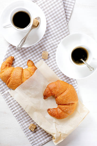 istock Croissants with coffee for breakfast 469192822