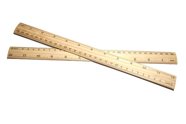 istock The eco wood ruler isolated white background 469192986