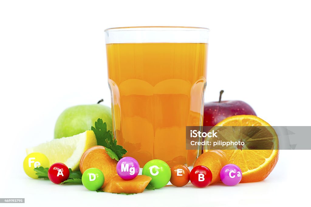 Fresh and healthy multivitamin juice Apple - Fruit Stock Photo