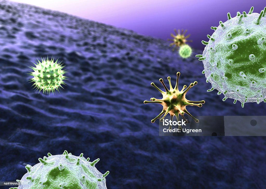 vírus, macrófago - Foto de stock de AIDS royalty-free