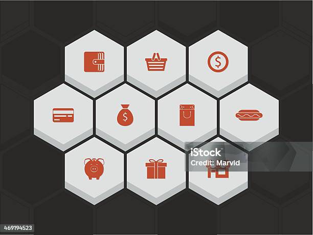 Vector Shopping Icons Stock Illustration - Download Image Now - Bag, Basket, Boutique