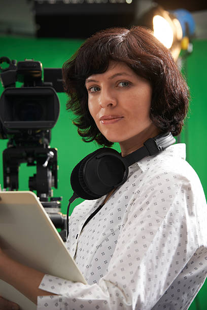 Portrait Of Floor Manager In Television Studio