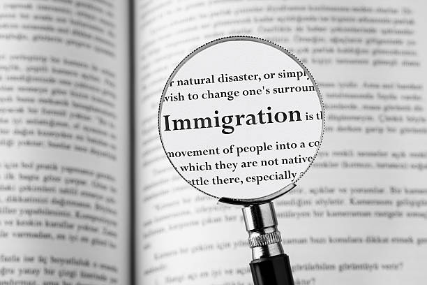 Immigration stock photo