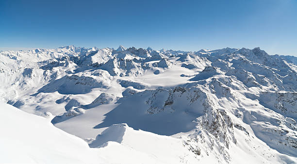 istock Panorama winter snow covered mountain 469197676
