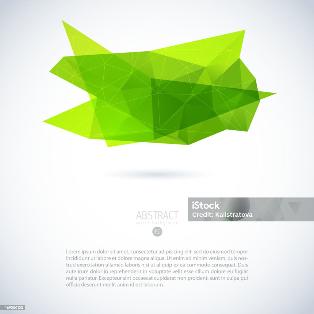 Vector Geometric Background With Triangle Object Stock Illustration ...