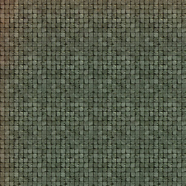 istock 3d tile mosaic wall floor in green gray grunge stone 469205862