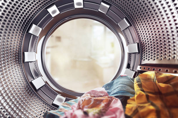 washing machine stock photo