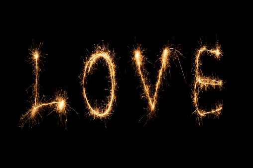 Love word sparkler