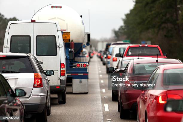 Traffic Block Stock Photo - Download Image Now - Traffic, Backup, Car