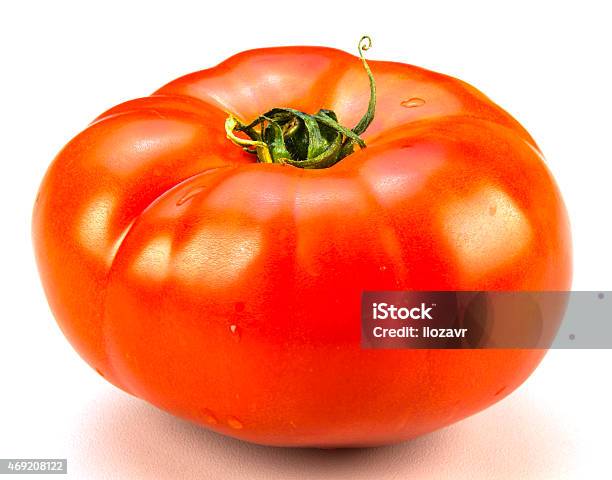 Red Tomato Stock Photo - Download Image Now - 2015, Beefsteak Tomato, Close-up