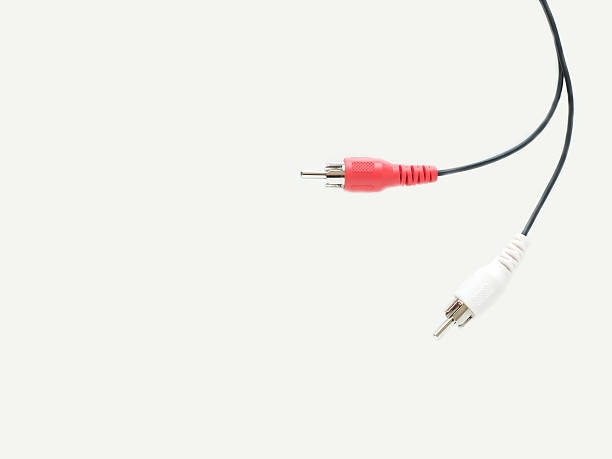 istock Aux cable - Audio jack isolated on white background. 469218120