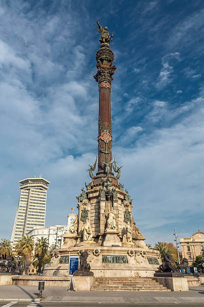 istock Columbus Monument in Barcelona 469220226