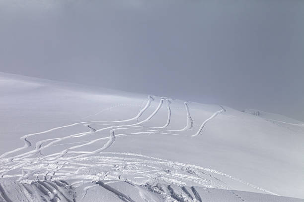 istock Ski slope in fog 469222406