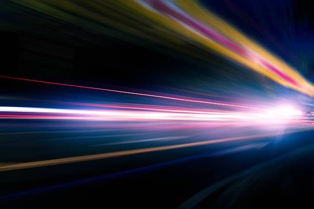 istock speed motion on road at night 469222488