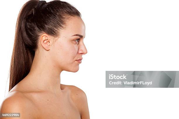 Profile Of A Woman Stock Photo - Download Image Now - People, Ear, Side View