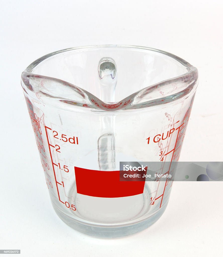 Glass Measuring Cup Stock Photo - Download Image Now - 2015, Above