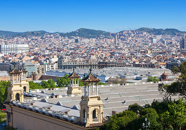 istock Spain. Barcelona. The top view on a city 469230216