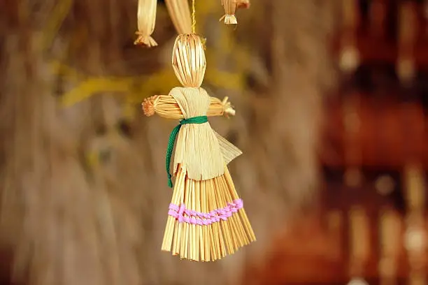 Belorussian traditional straw doll