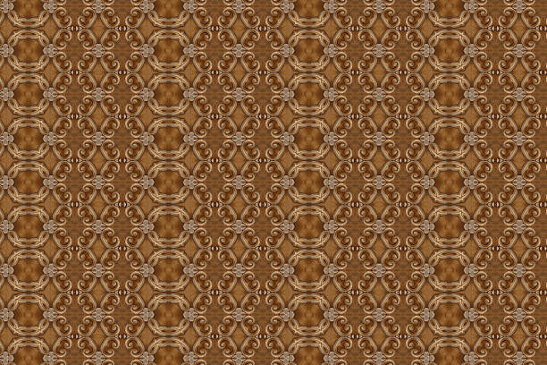 istock Carved wood wall close 469233190