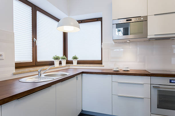 istock Wooden countertops in traditional kitchen 469234728