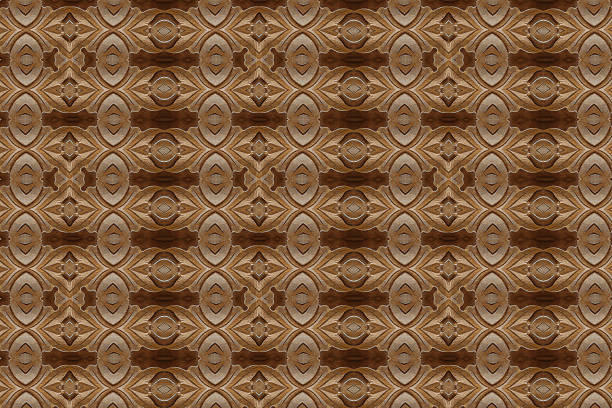 istock Carved wood wall close 469235474