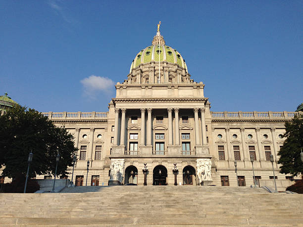 pennsylvania state capitol - pennsylvania harrisburg government state photos et images de collection