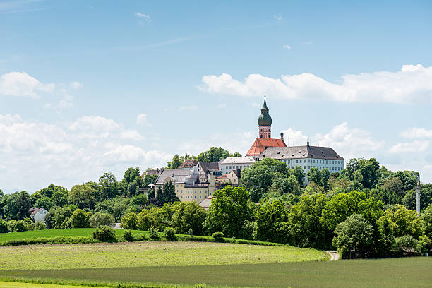 istock Benedictine abbey of Andechs - Panorama 469241698