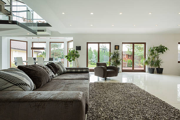istock A modern brown stylish family area 469245798