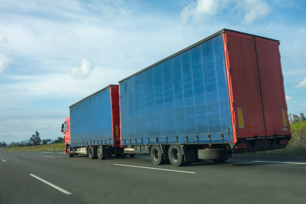 istock Semi-Truck on the road 469247094