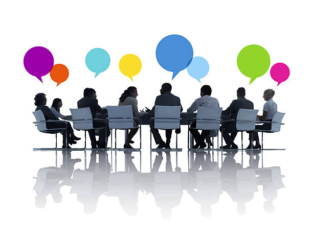 istock Business People Talking in a Board Room 469249696