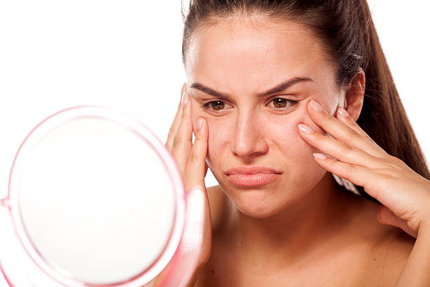 istock A woman unhappy with her appearance 469253452