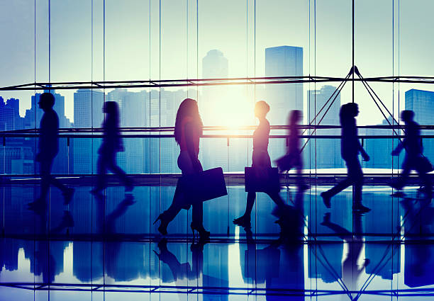 istock Back Lit People Walking Mall Cityscape Shopaholic Concept 469253674