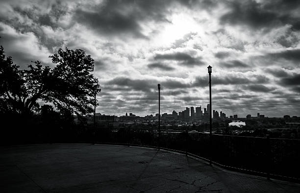 Austin Texas Skyline Cityscape Ominous