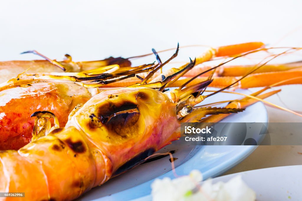 grilled prawns, samui thailand 2015 Stock Photo