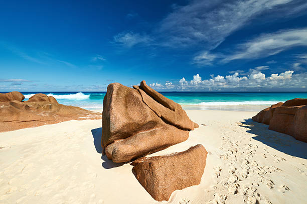 istock Beautiful beach at Seychelles 469265066