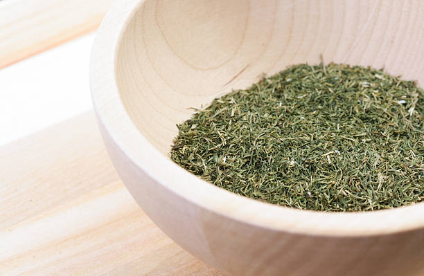 istock Dried thyme in wooden bowl 469270626