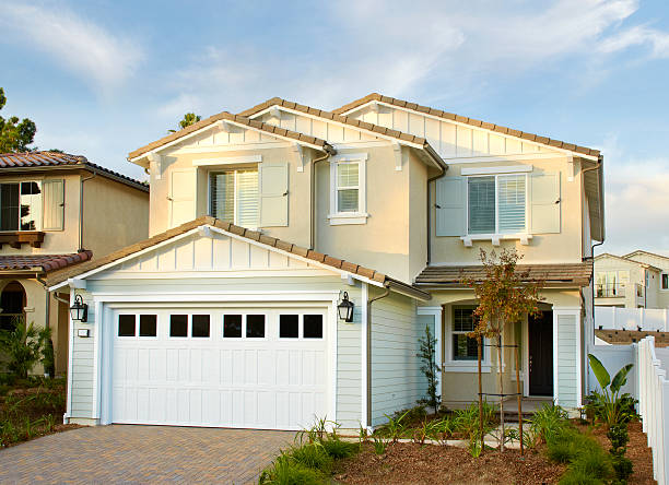 istock Home Exterior House Design Drought Landscaping 469275200