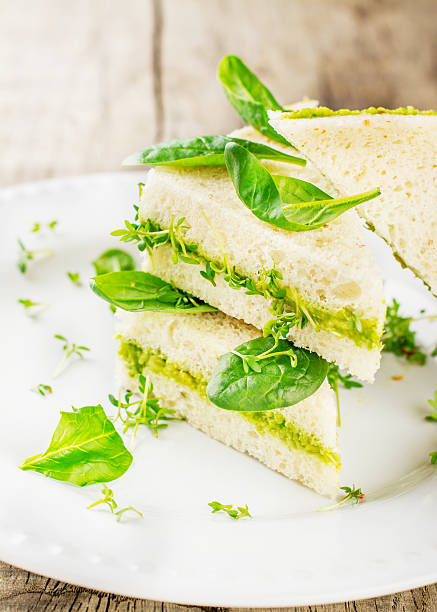 istock Toast with avocado paste and watercress 469283718