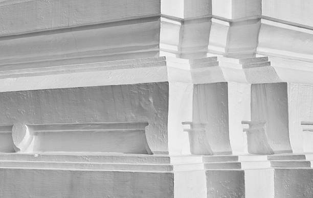 Background of ancient Thailand temple wall detail