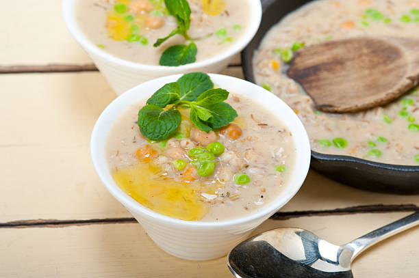 istock Hearty Middle Eastern Chickpea and Barley Soup 469291124